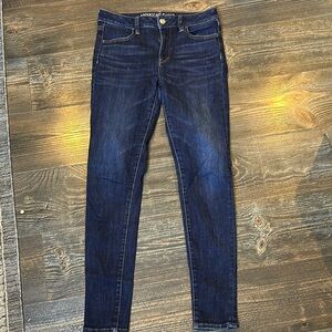 American Eagle Outfitters Blue Skinny Jeans Stretchy Fit